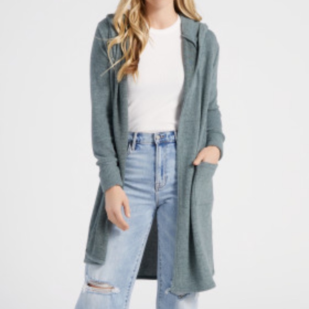 Wantable Hooded Long Cardigan Sweater